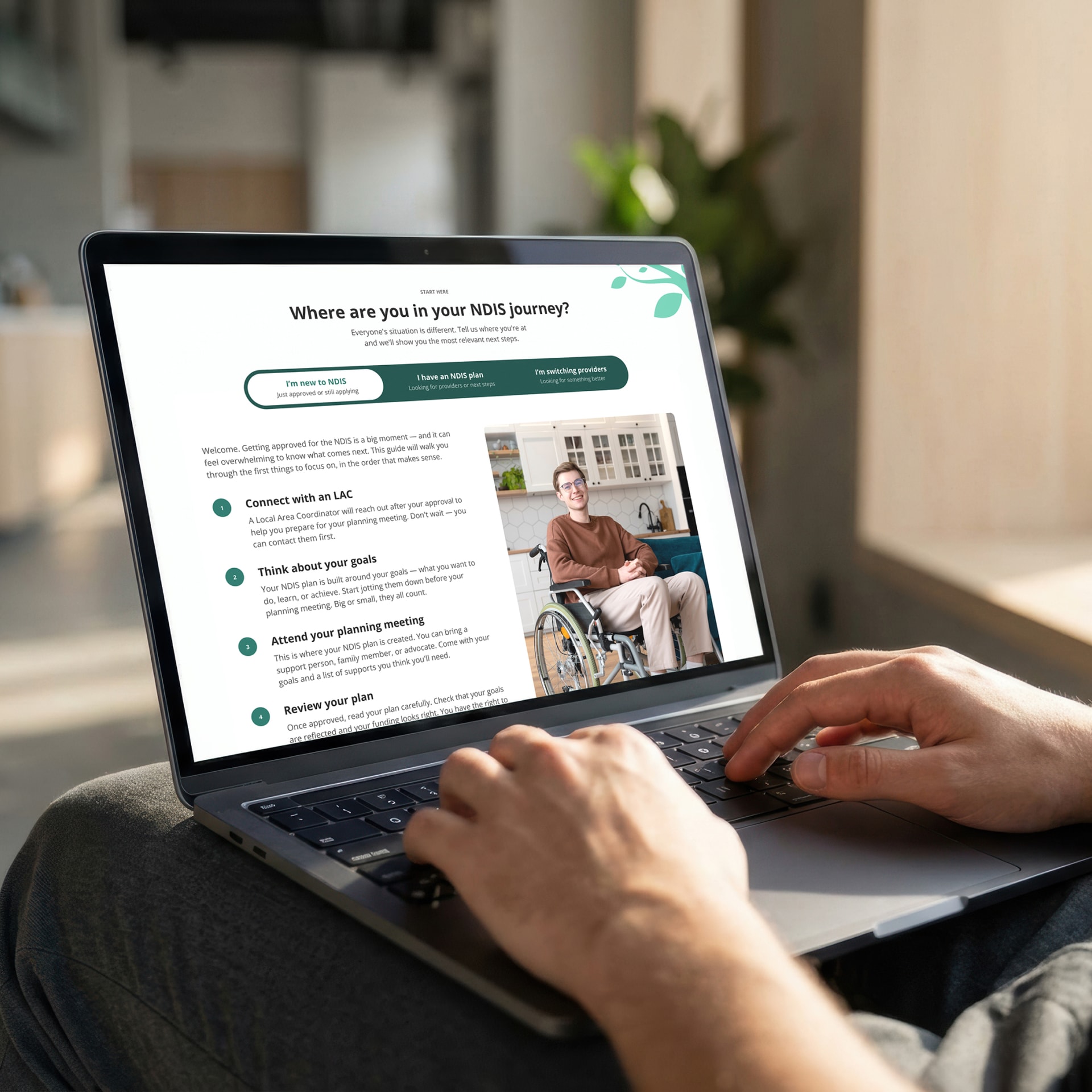 Mercy Connect NDIS journey guide page