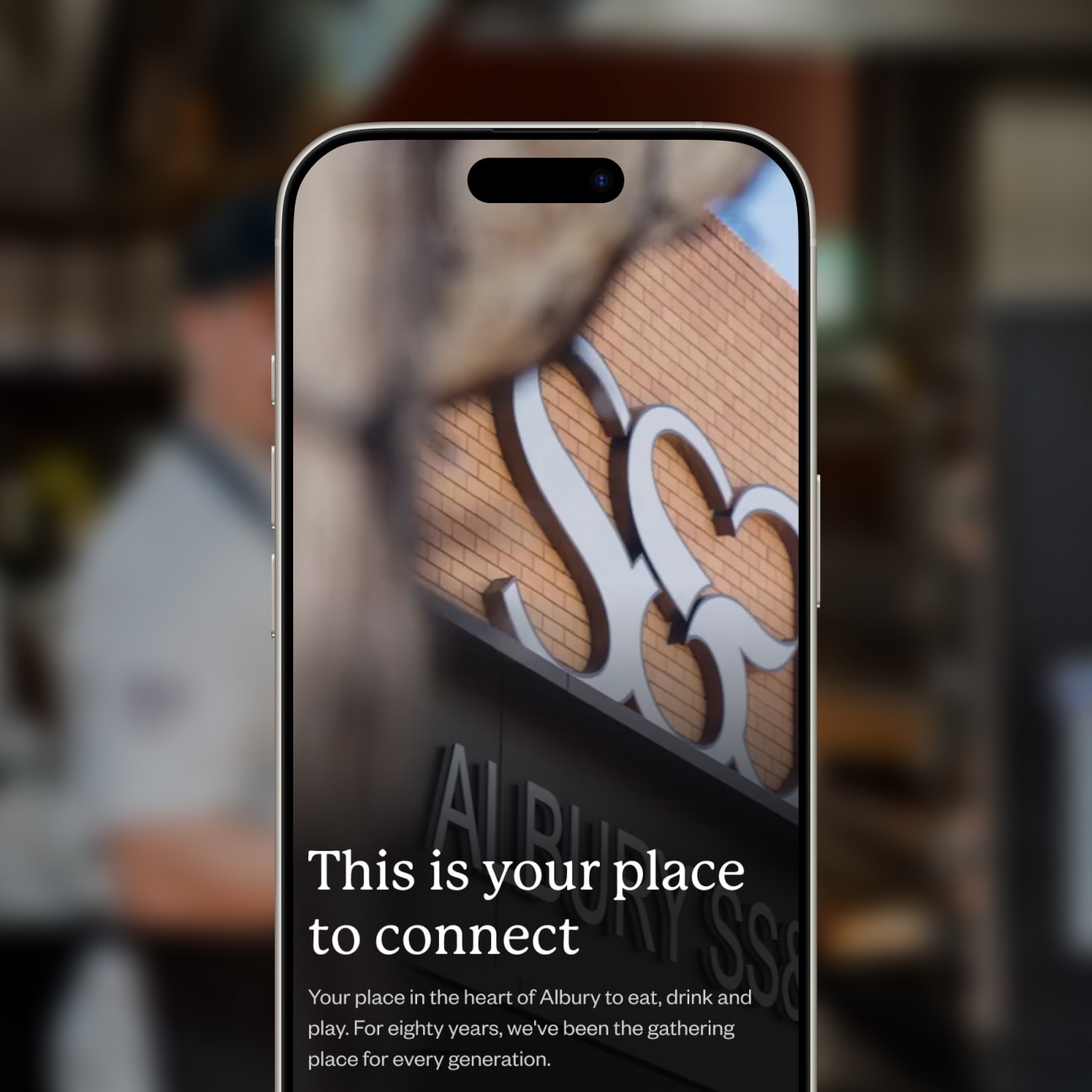 SS&A Club homepage shown on a phone mockup